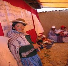 Bolivian woman mobilizing community support for postabortion care